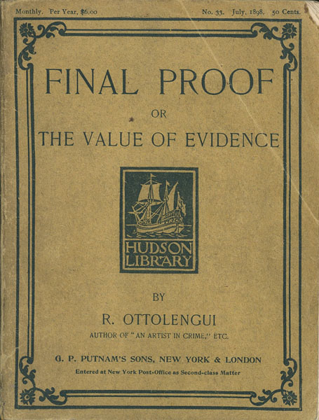 Final Proof Or The Value Of Evidence RODRIGUES OTTOLENGUI