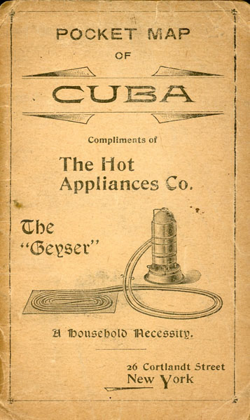 Pocket Map Of Cuba Compliments Of The Hot Appliances Co.