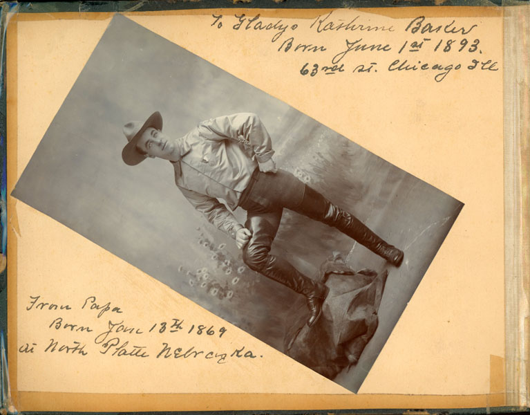 Rare Photographic Album/Scrapbook Of Johnny Baker, The Cowboy Kid LEWIS H. BAKER