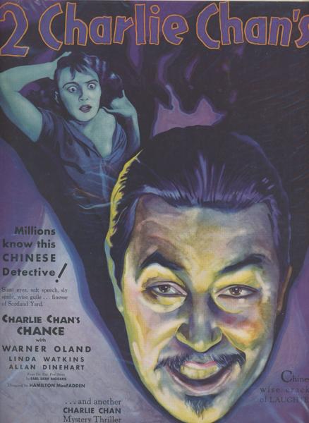 A Color Promotional Handbill - Charlie Chan's Chance Biggers, Earl Derr