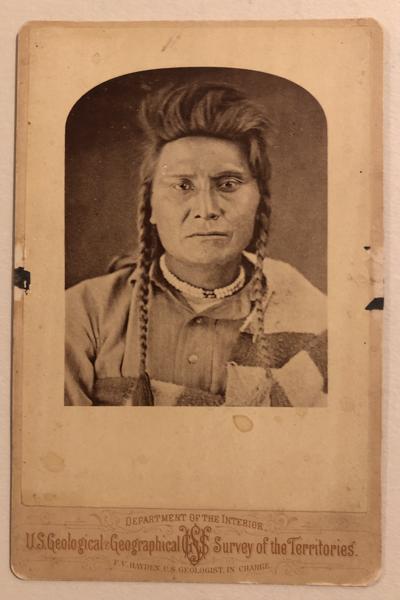 Original Photograph Of Chief Joseph, Nez Perce Chief. PHOTOGRAPHER UNKNOWN
