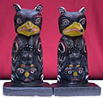 Hand-Painted Totem Pole Book Ends Book Ends