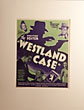 The Westland Case. Original One-Sheet Movie Poster. JONATHAN LATIMER