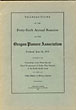 Transactions Of The Forty-Sixth Annual Reunion Of The Oregon Pioneer Association. Portland, June 20, 1918. Containing The Proceedings Of The Thirty-Second Grand Encampment Of Indian War Veterans Of The North Pacific Coast And Other Matters Of Historic Interest Oregon Pioneer Association