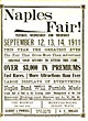 Program For Naples, New York, Fair. 1911. 