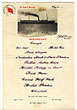 Breakfast Card For The Oregon Railroad & Navigation Company Oregon Railroad & Navigation Company
