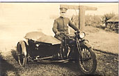 Postcard - Policeman On Motorcycle With Sidecar, Circa 1920 