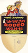 World Championship Little Britches Rodeo Aug 14 Thru 18. Largest Junior Rodeo In The World!  Littleton, Colorado. Promotional  Die-Cut Display Piece ANONYMOUS