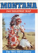 Montana. The Big Sky Country. 1969 Highway Map Montana State Highway Commission