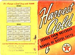 Harvest Gold Texaco Farm Notebook And Manual Of Useful Facts Texaco/The Texas Company