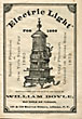 Electric Light For 1882, Manufactured And For Sale To The Trade By William Doyle, Old Eagle Air Furnace WILLIAM DOYLE