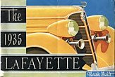 The 1935 Lafayette, Nash Built The Lafayette Motor Corporation, Milwaukee, Wisconsin