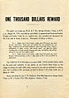 Wanted Broadside Issued By C.B. Anderson, Post Office Inspector In Charge, Austin, Texas, And M.J. Forman, Post Office Inspector, Houston, Texas ANDERSON, C. B. AND M. J. FORMAN [POST OFFICE INSPECTORS]