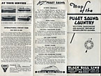 Map Of The Puget Sound Country. Western Washington And Adjacent Portions Of Oregon & British Columbia Black Ball Line, Puget Sound Navigation Co., Seattle, Washington