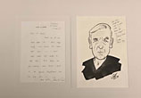 Autograph Letter Signed By John Le Carre Concerning The Retirement Of George Smiley; Together With An Original Caricature Pen & Ink Drawing, Inscribed By John Le Carre le CARRE, JOHN [PSEUDONYM OF DAVID JOHN MOORE CORNWELL]