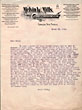 1913 Typed Letter To Sell A Carlot Of Range Raised Horses MILLS, MELVIN W. [ATTORNEY & COUNSELLOR AT LAW]