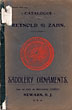 Catalogue Of Reynold & Zahn, Manufacturers Of Saddlery Ornaments / (Title Page) Illustrated Catalogue Of Reynold & Zahn, Manufacturers Of Saddlery Ornaments, Rosettes, Letters, Monograms, Crests, Chain Housings And Fronts, Etc Reynold & Zahn, Newark, New Jersey