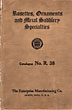 Rosettes, Ornaments And Metal Saddlery Specialties. Catalogue No. R. 38. (Cover Title) THE ENTERPRISE MANUFACTURING COMPANY