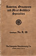 Rosettes, Ornaments And Metal Saddlery Specialties. Catalogue No. R. 38. (Cover Title) THE ENTERPRISE MANUFACTURING COMPANY