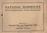 National Hammocks, Woven Hammocks -- Couch Hammocks NATIONAL RUG AND HAMMOCK MILLS