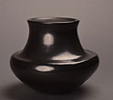 Santa Clara Pueblo Polished Black Jar TINA GARCIA