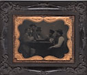 Large Ambrotype Of Gamblers