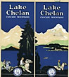 Lake Chelan. Cascade Mountains Great Northern Railway