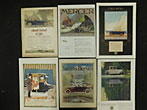 Collection Of Six 1910'S And 1920'S Automobile Advertisements To Include Chalmers, Mercer, Stevens-Duryea, Abbott-Detroit And Baker Electric Various