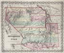 Map: Territories Of New Mexico And Utah, 1855 J. H. COLTON & COMPANY