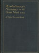 Recollections Of A Missionary In The Great West CYRUS TOWNSEND BRADY