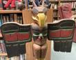 Colorful Northwest Coast Carved Totem UNKNOWN CARVER "AJ" - Image 7