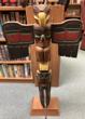Colorful Northwest Coast Carved Totem UNKNOWN CARVER "AJ" - Image 3