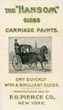 The "Hansom" Gloss Carriage …