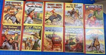 Western Fiction -- Miniature Western Books In Original Display Carton BOLT, BEN, SAM EDWARDS, ALAN JAMES, JOE ADAMS JIM DANIELS