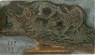 Original Bronze Cut, Signed  Illustration Printing Plate For "Home Ranch," Written By Will James