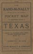 The Rand-Mcnally Indexed County And Railroad Pocket Map And Shippers' Guide To Texas Showing All Railroads, Cities, Towns, Villages, Postoffices, Lakes, Rivers, Etc. Corrected To Date. (Cover Title) RAND MCNALLY & COMPANY
