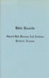 Bible Records. Sharlot Hall Museum And Archives, Prescott, Arizona WHITESIDE, DORA M. [COMPILED BY]