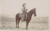 Photograph - Cowboy On The Open Range EVELYN J. CAMERON