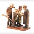 Andy Anderson Five-Piece Wood Carved "Shotgun Wedding" Scene ANDY ANDERSON