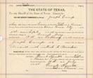 Texas Outlaws - Pecos, Texas 1885 Arrest Warrant, Signed By Sheriff John T. Morris Who Had Killed Outlaw Jim Reed, Belle Starr's Husband In 1874 MORRIS, SHERIFF J. T. [SIGNER OF WARRANT]