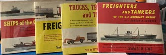 Four Books On Early American Transportation Illustrated By Lemuel B. Line LINE, LEMUEL B. [ILLUSTRATOR]