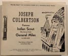 Joseph Culbertson. Famous Indian Scout Who Served Under General Miles In 1876-1895 FRANK DELGER