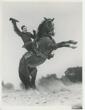 Original 8" X 10" Publicity Photograph Of Johnny Mack Brown On A Rearing Horse By Photographer Ray Jones JONES, RAY [PHOTOGRAPHER]