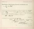 Four Johnson County, Wyoming Court Documents VARIOUS SHERIFFS - Image 2