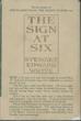 The Sign At Six STEWART EDWARD WHITE