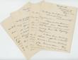 Archive Of Four Letters Written To George Bird Grinnell, The Prominent American Anthropologist, Historian, Naturalist, And Author From Frank West, The U. S. Army Cavalry Officer Who Had Been Awarded The Medal Of Honor In 1892 For His Military Action At Big Dry Wash, Arizona On July 17, 1882 FRANK WEST
