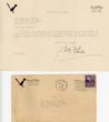 Typed Letter And Transmittal Envelope On J. Frank Dobie Stationery. Signed By J. Frank Dobie J. FRANK DOBIE