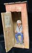 Andy Anderson Wood Carving, "Man In The Outhouse." ANDERSON, ANDY [WOOD CARVER] - Image 11