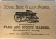 Business Card From "Rough Bros. Wagon Works Of Buchanan, Michigan, Manufacturers Of Farm And Spring Wagons" Rough Bros Wagon Works Of Buchanan, Michigan - Image 2
